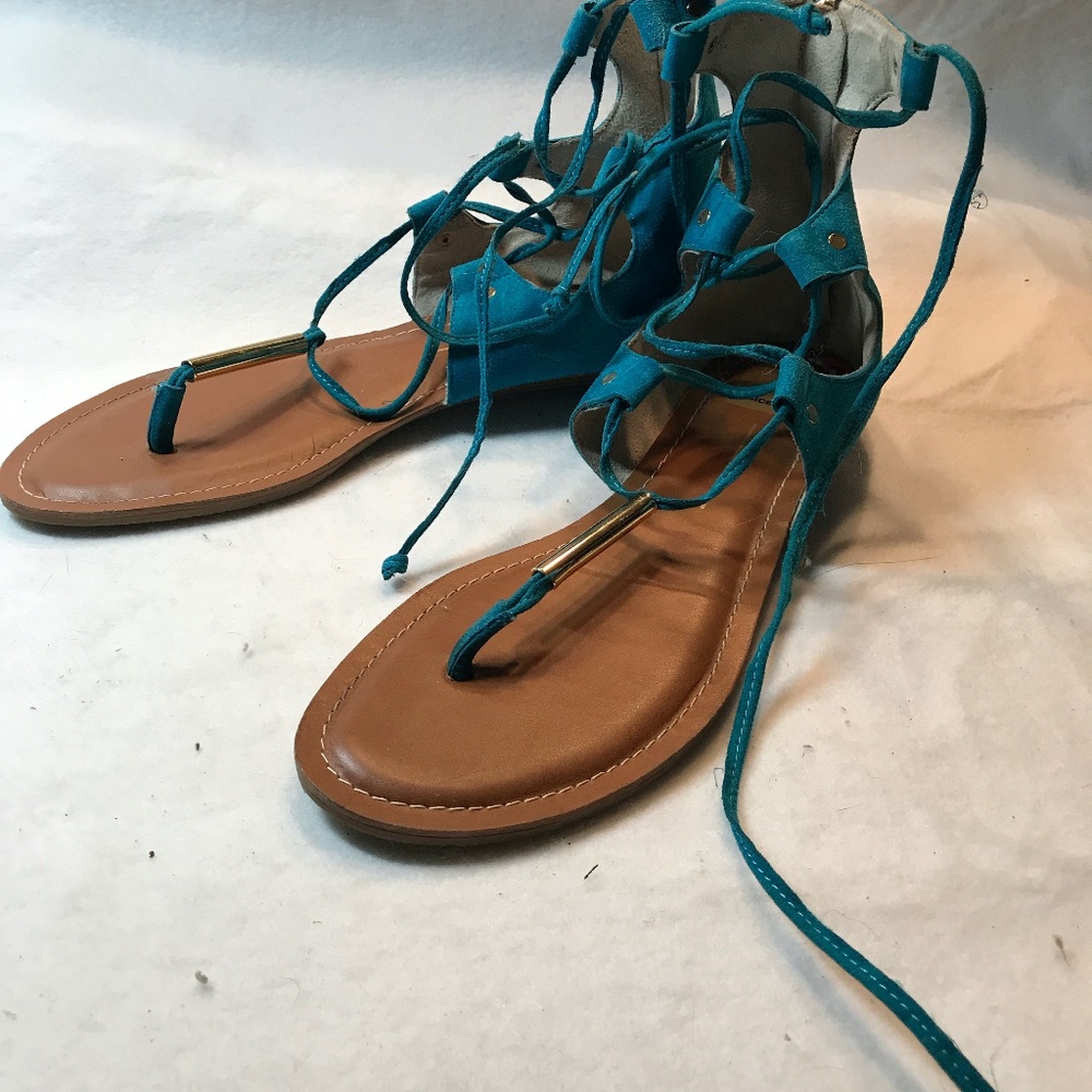 Dolce Vita - Blue Strappy Sandals, Size 10